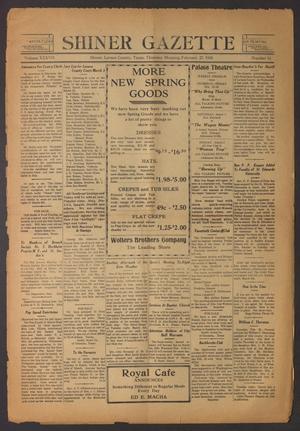 Shiner Gazette (Shiner, Tex.), Vol. 37, No. 14, Ed. 1 Thursday, February 27, 1930