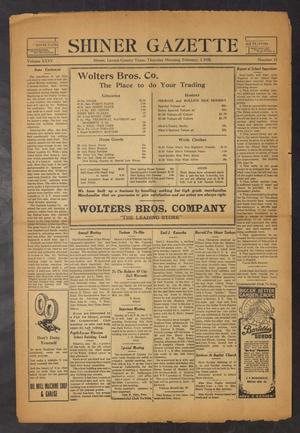 Shiner Gazette (Shiner, Tex.), Vol. 35, No. 12, Ed. 1 Thursday, February 2, 1928