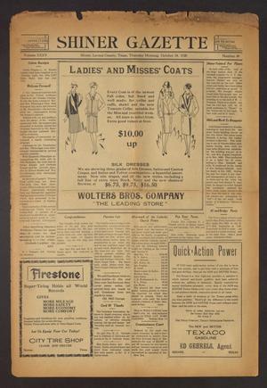 Shiner Gazette (Shiner, Tex.), Vol. 35, No. 49, Ed. 1 Thursday, October 18, 1928