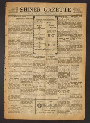 Shiner Gazette (Shiner, Tex.), Vol. 40, No. 12, Ed. 1 Thursday, March 2, 1933