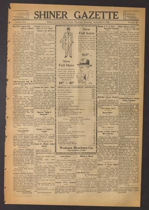 Shiner Gazette (Shiner, Tex.), Vol. 41, No. 38, Ed. 1 Thursday, September 6, 1934