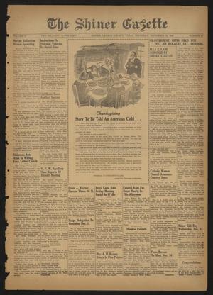 The Shiner Gazette (Shiner, Tex.), Vol. 54, No. 48, Ed. 1 Thursday, November 25, 1948