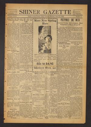 Shiner Gazette (Shiner, Tex.), Vol. 39, No. 14, Ed. 1 Thursday, March 10, 1932