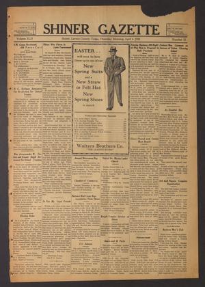 Shiner Gazette (Shiner, Tex.), Vol. 42, No. 15, Ed. 1 Thursday, April 4, 1935