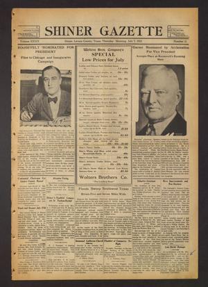 Shiner Gazette (Shiner, Tex.), Vol. 39, No. 31, Ed. 1 Thursday, July 7, 1932