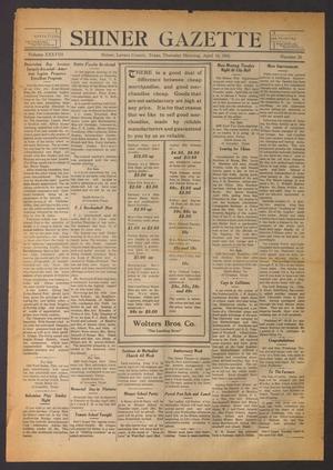 Shiner Gazette (Shiner, Tex.), Vol. 38, No. 20, Ed. 1 Thursday, April 16, 1931