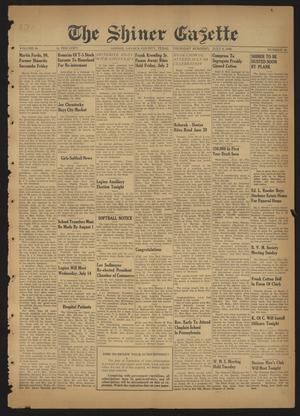 Primary view of object titled 'The Shiner Gazette (Shiner, Tex.), Vol. 54, No. 28, Ed. 1 Thursday, July 8, 1948'.