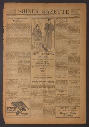 Shiner Gazette (Shiner, Tex.), Vol. 37, No. 17, Ed. 1 Thursday, March 20, 1930