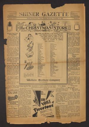 Shiner Gazette (Shiner, Tex.), Vol. 36, No. 5, Ed. 1 Thursday, December 13, 1928