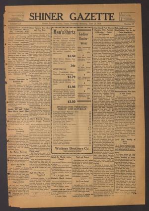 Primary view of object titled 'Shiner Gazette (Shiner, Tex.), Vol. 41, No. 27, Ed. 1 Thursday, June 21, 1934'.