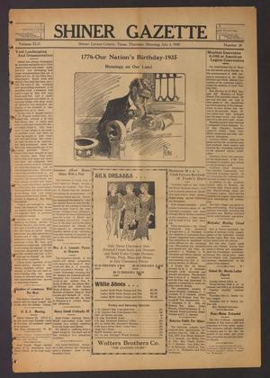 Shiner Gazette (Shiner, Tex.), Vol. 42, No. 28, Ed. 1 Thursday, July 4, 1935