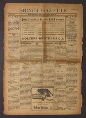 Primary view of object titled 'Shiner Gazette (Shiner, Tex.), Vol. 33, No. 38, Ed. 1 Thursday, July 22, 1926'.