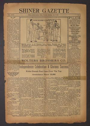 Shiner Gazette (Shiner, Tex.), Vol. 33, No. 36, Ed. 1 Thursday, July 8, 1926