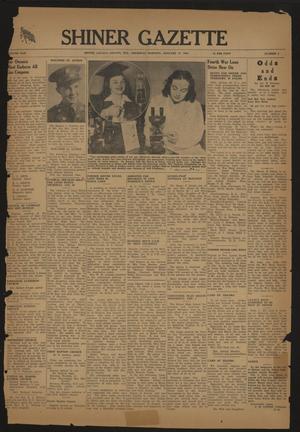 Shiner Gazette (Shiner, Tex.), Vol. 50, No. 4, Ed. 1 Thursday, January 27, 1944