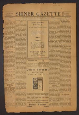 Shiner Gazette (Shiner, Tex.), Vol. 36, No. 9, Ed. 1 Thursday, January 17, 1929