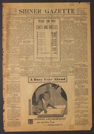 Shiner Gazette (Shiner, Tex.), Vol. 41, No. 3, Ed. 1 Thursday, January 4, 1934