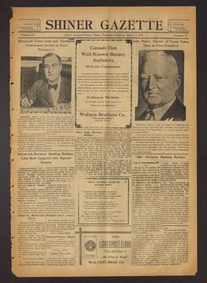 Primary view of object titled 'Shiner Gazette (Shiner, Tex.), Vol. 40, No. 13, Ed. 1 Thursday, March 9, 1933'.