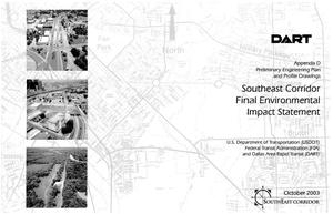 Primary view of object titled 'Southeast Corridor: Final Environmental Impact Statement - Appendix D: Preliminary Engineering Plan and Profile Drawings'.