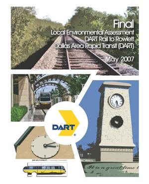 Primary view of object titled 'Final Local Environment Assessment: DART Rail to Rowlett'.