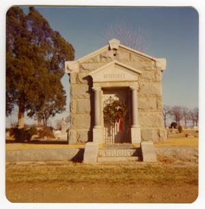 W. C. Wright's Mausoleum with Wreath