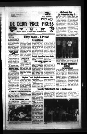 Primary view of object titled 'De Leon Free Press (De Leon, Tex.), Vol. 99, No. 47, Ed. 1 Thursday, April 25, 1985'.