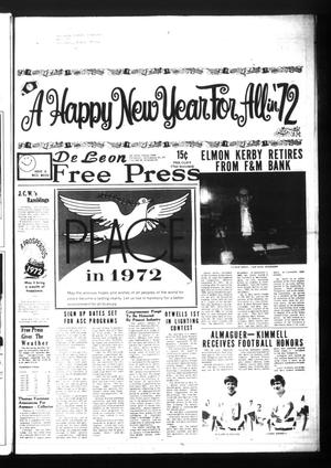 De Leon Free Press (De Leon, Tex.), Vol. 84, No. 29, Ed. 1 Thursday, December 30, 1971
