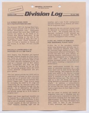 Division Log, Number 7134, July 10, 1985