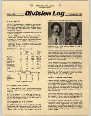 Division Log, Number 1054, November 12, 1979