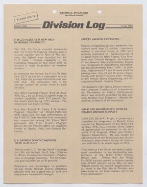 Division Log, Number 7146, July 11, 1986