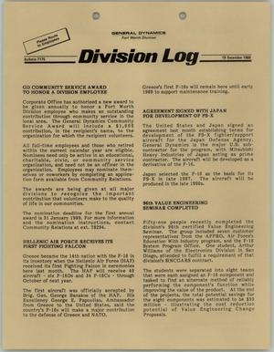 Division Log, Number 7175, December 19, 1988