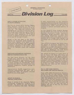 Division Log, Number 7157, June 12, 1987