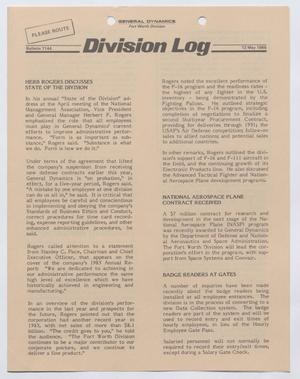 Division Log, Number 7144, May 12, 1986