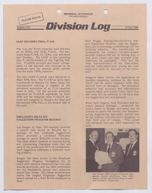 Division Log, Number 7131, April 12, 1985