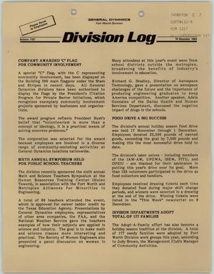 Division Log, Number 7187, December 19, 1989