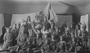 [Group of Children Dressed as Native Americans]