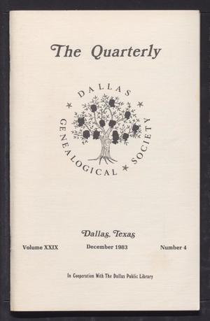 Primary view of object titled 'The Quarterly, Volume 29, Number 4, December 1983'.