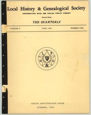 The Quarterly, Volume 10, Number 2, June 1964