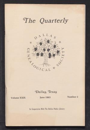 The Quarterly, Volume 29, Number 2, June 1983