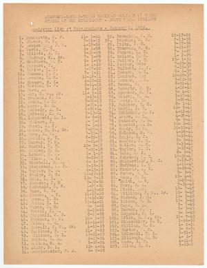 Missouri-Kansas-Texas Railroad Smithville District Seniority List: Telegraphers, January 1952