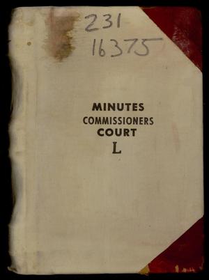 Primary view of object titled 'Travis County Clerk Records: Commissioners Court Minutes L'.