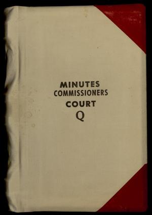 Primary view of object titled 'Travis County Clerk Records: Commissioners Court Minutes Q'.