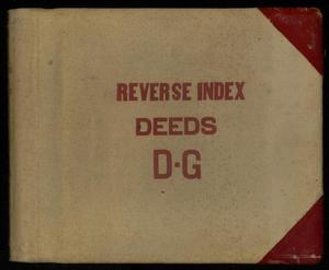 Primary view of object titled 'Travis County Deed Records: Reverse Index to Deeds 1916-1924 D-G'.