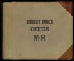 Thumbnail image of item number 1 in: 'Travis County Deed Records: Direct Index to Deeds 1916-1924 M-R'.