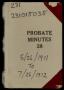 Thumbnail image of item number 1 in: 'Travis County Probate Records: Probate Minutes 28'.