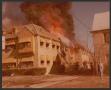 Photograph: [Heavy fire at apartment complex]