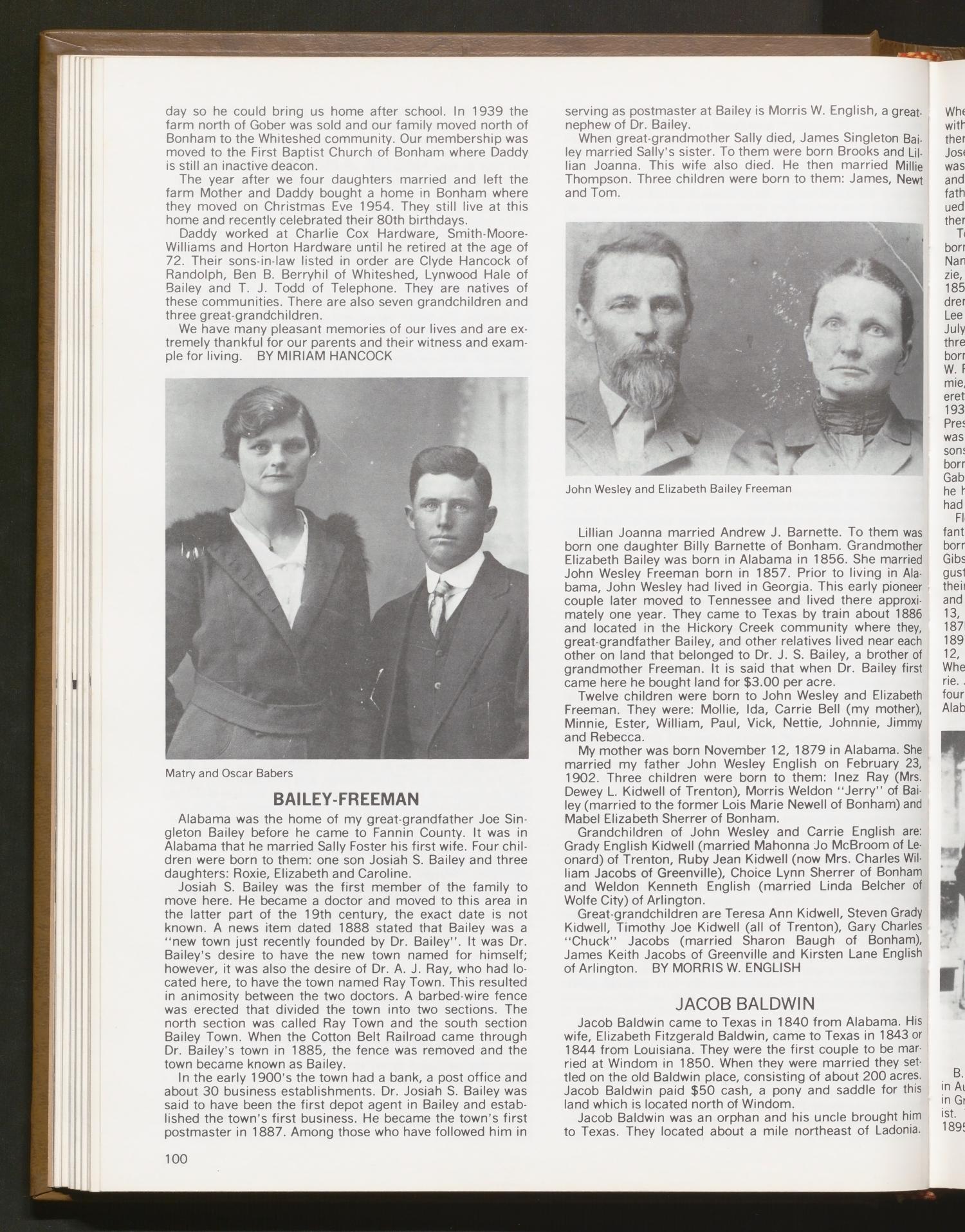 Fannin County Folks Facts Page 100 The Portal to Texas History