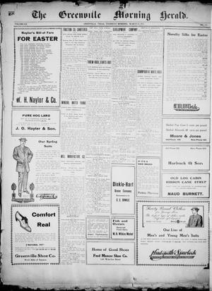 The Greenville Morning Herald. (Greenville, Tex.), Vol. 20, No. 151, Ed. 1, Thursday, March 10, 1910