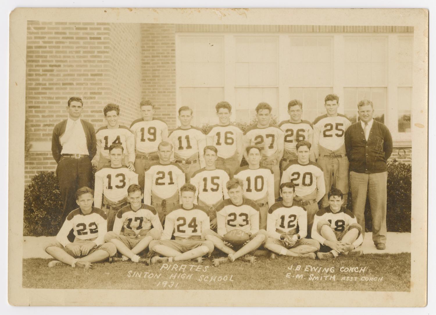 [1931 Sinton HS Football Team] - The Portal to Texas History