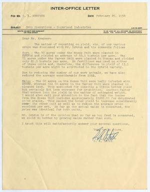 [Letter from Gus A. Stirl to Isaac Herbert Kempner, February 25, 1954]