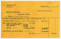 Primary view of [Invoice for Sugarland Industries, October 9, 1954]